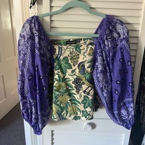 One of a kind Selina sanders tea towel top